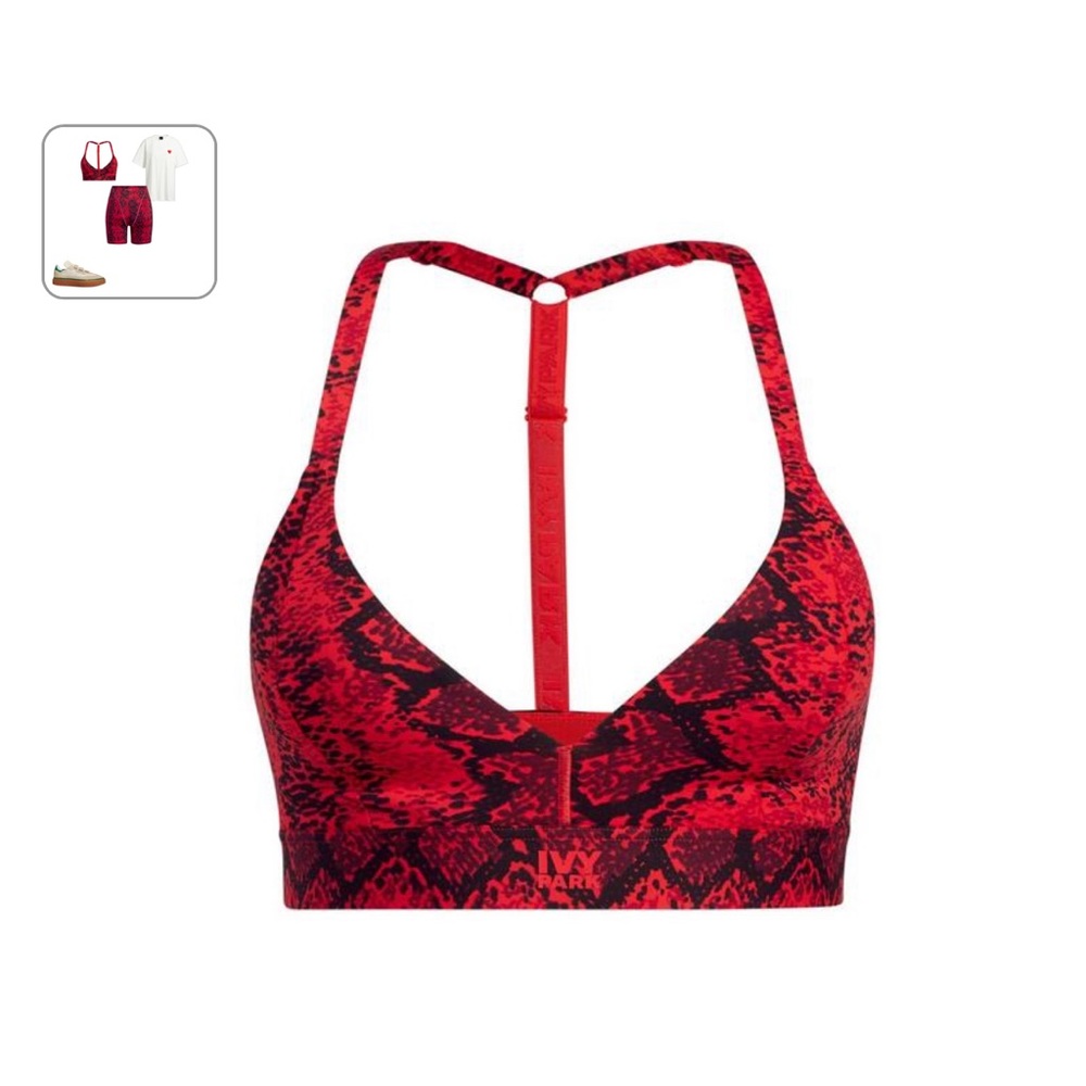 IVY PARK x ADIDAS IVY HEART - Snakeskin Triangle  BRA TOP  XL